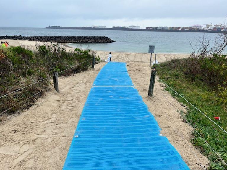 Accessible Flexible Polyester Beach Mat