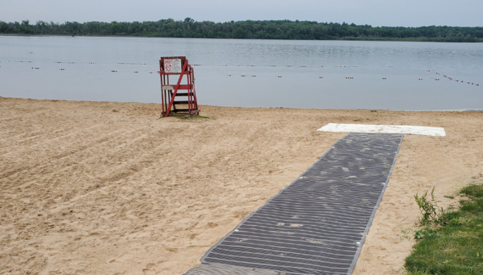 Polyester Mesh Access Beach Mats