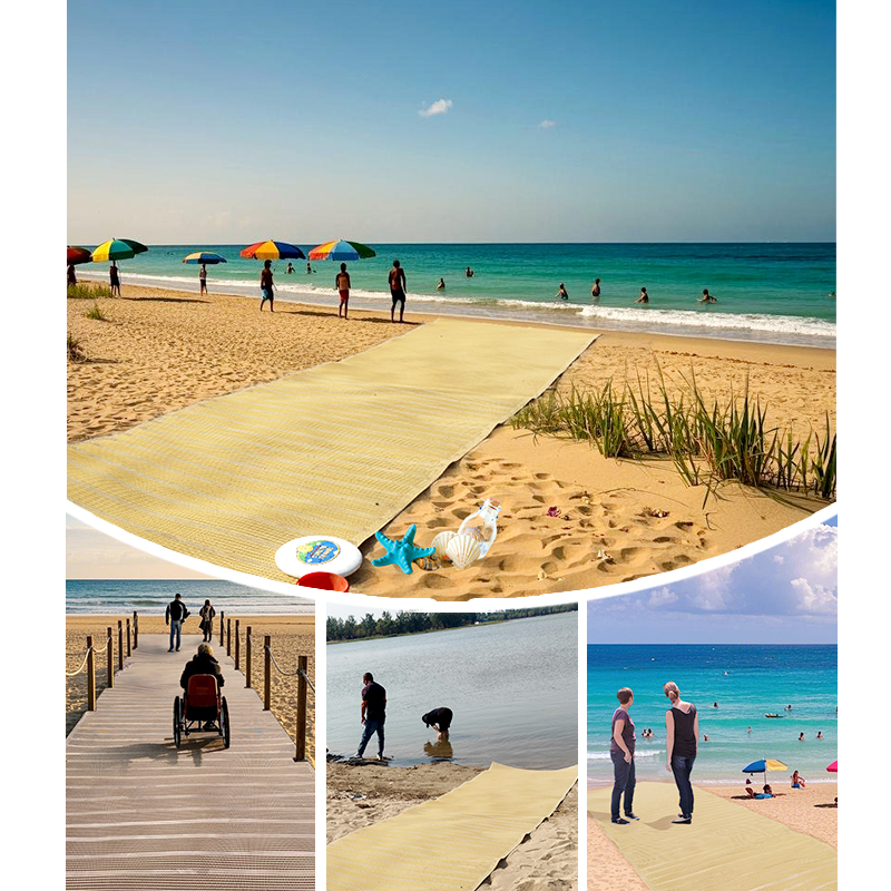 Polyester Mesh Access Beach Mats